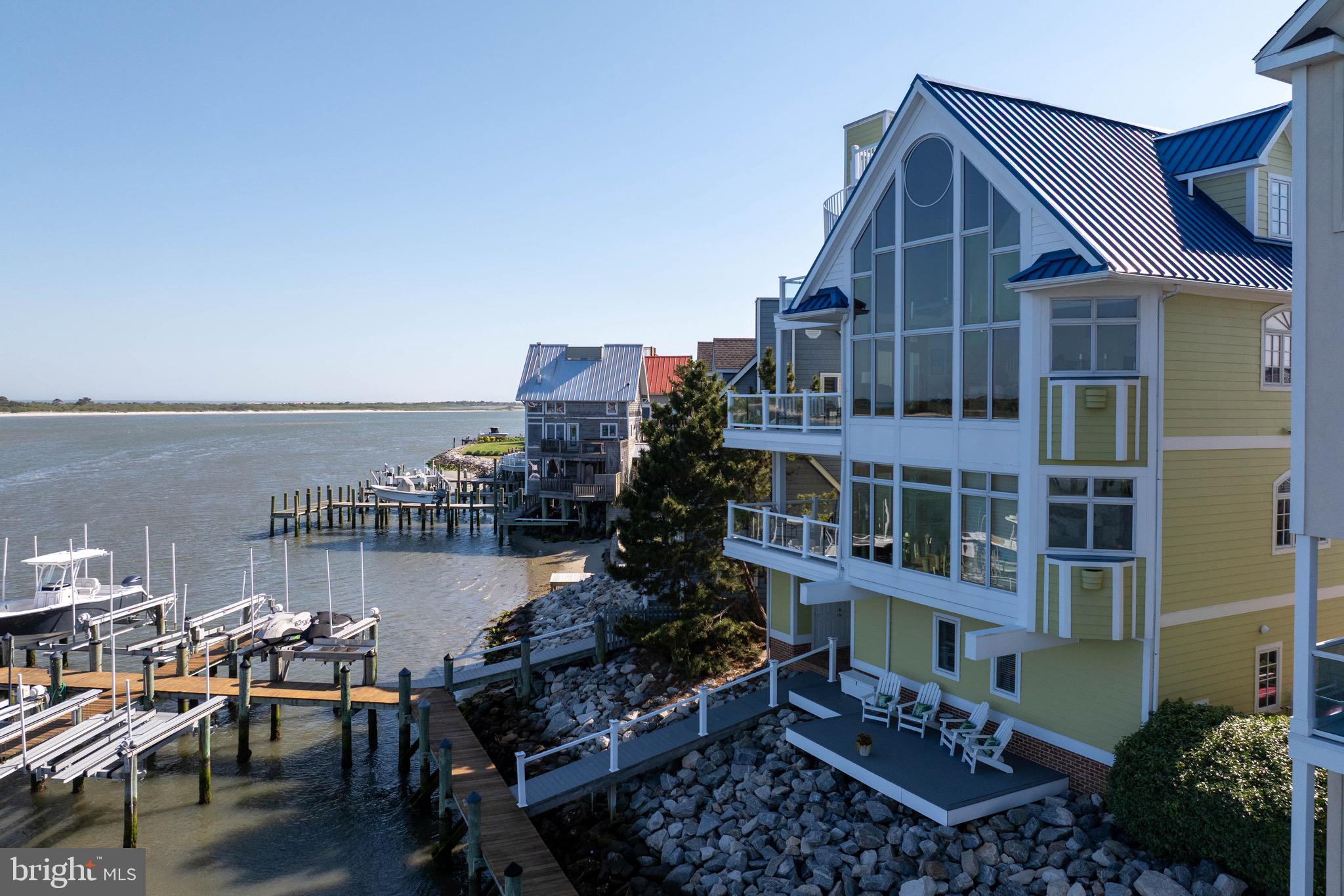 12959 Harbor Road Ocean City, MD 21842 - Photo 59 of 85 a aerial view of a house with lake view and a terrace view