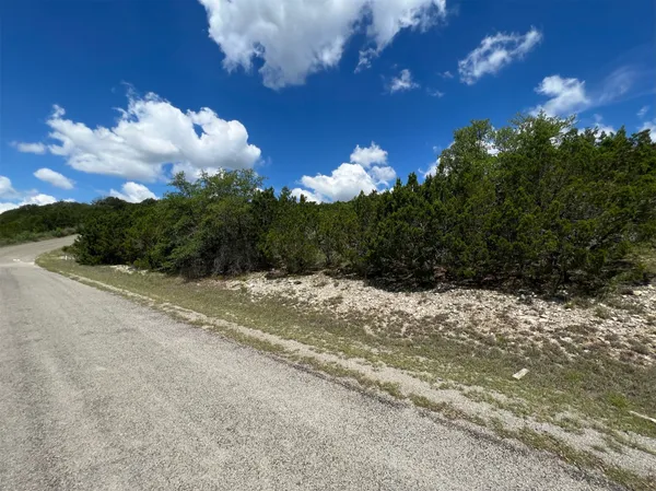 a view of a backyard of a house with green space