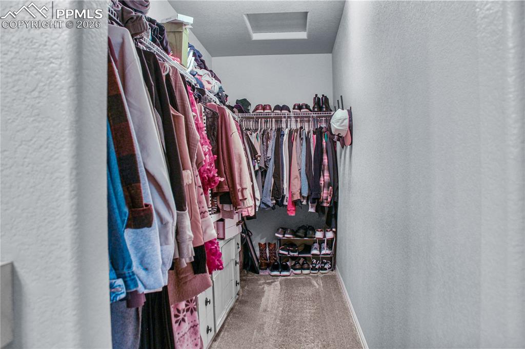 7649 Grand Fir Point Colorado Springs, CO 80908 - Photo 13 of 19 a view of walk in closet with clothes