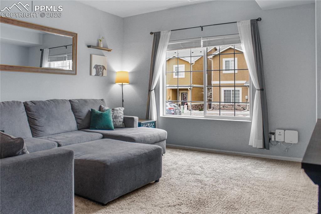 7649 Grand Fir Point Colorado Springs, CO 80908 - Photo 4 of 19 a bedroom with furniture and a window