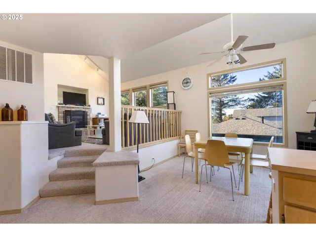 a outdoor living space with furniture