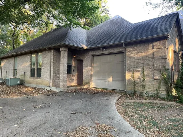 a backyard of a house
