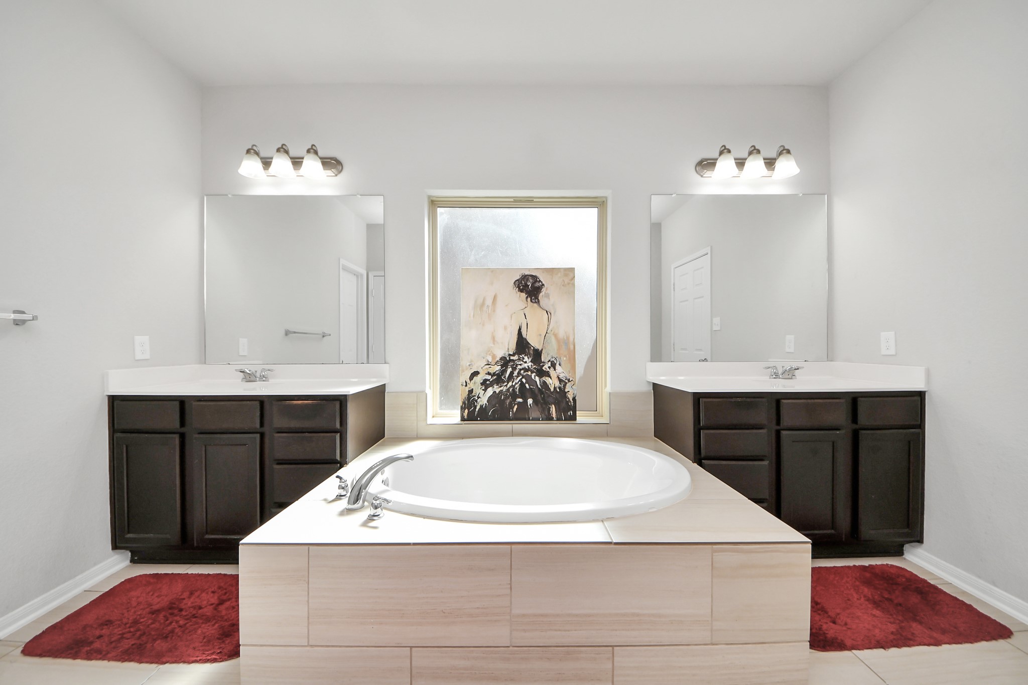 14611 Sycamore Side Way Cypress, TX 77429 - Photo 26 of 46 a bathroom with a sink and a mirror