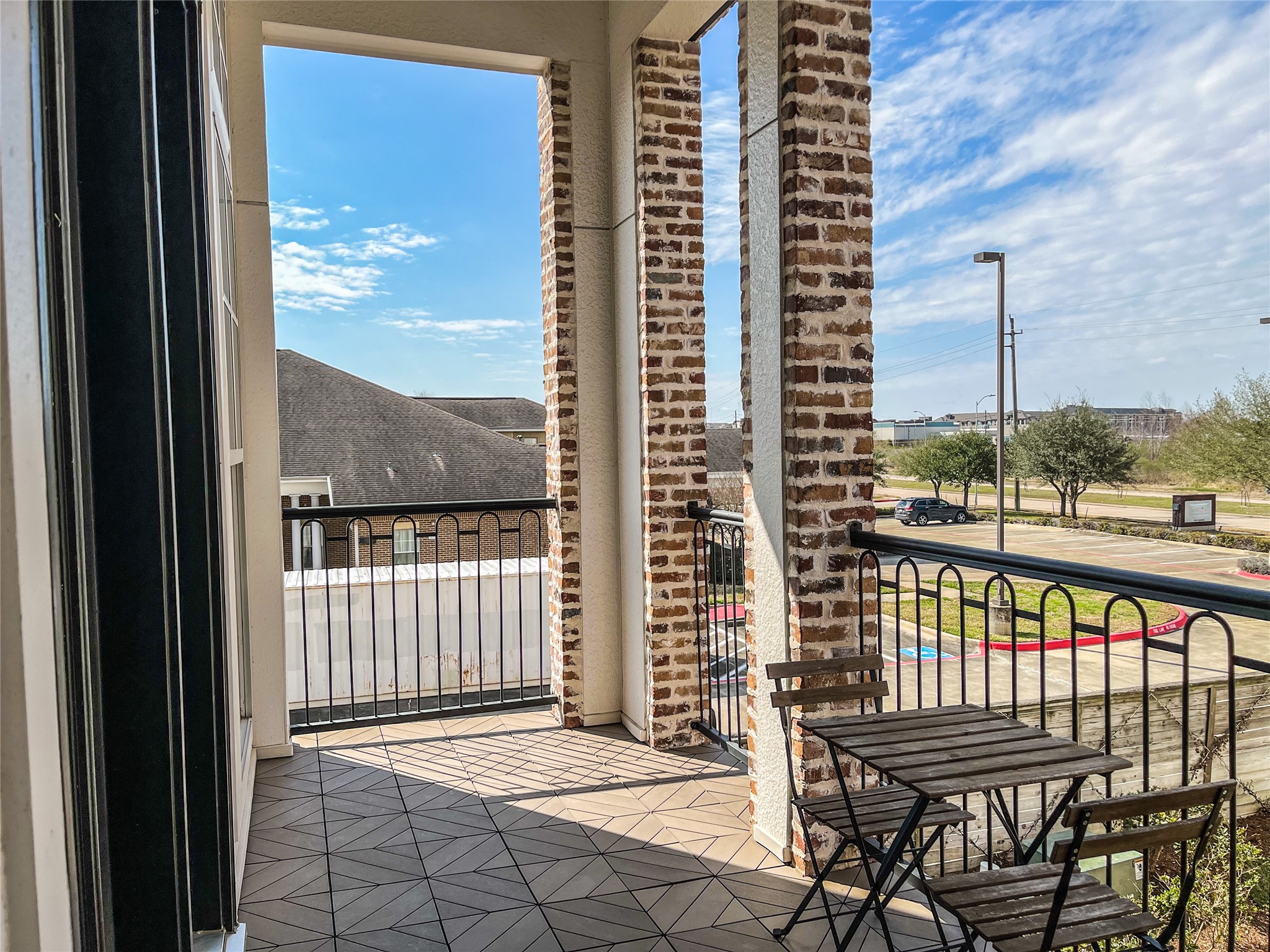 2024 Waterloo Station Road Houston, TX 77045 - Photo 5 of 14 Unlike most balconies, your balcony extends the width of the home!