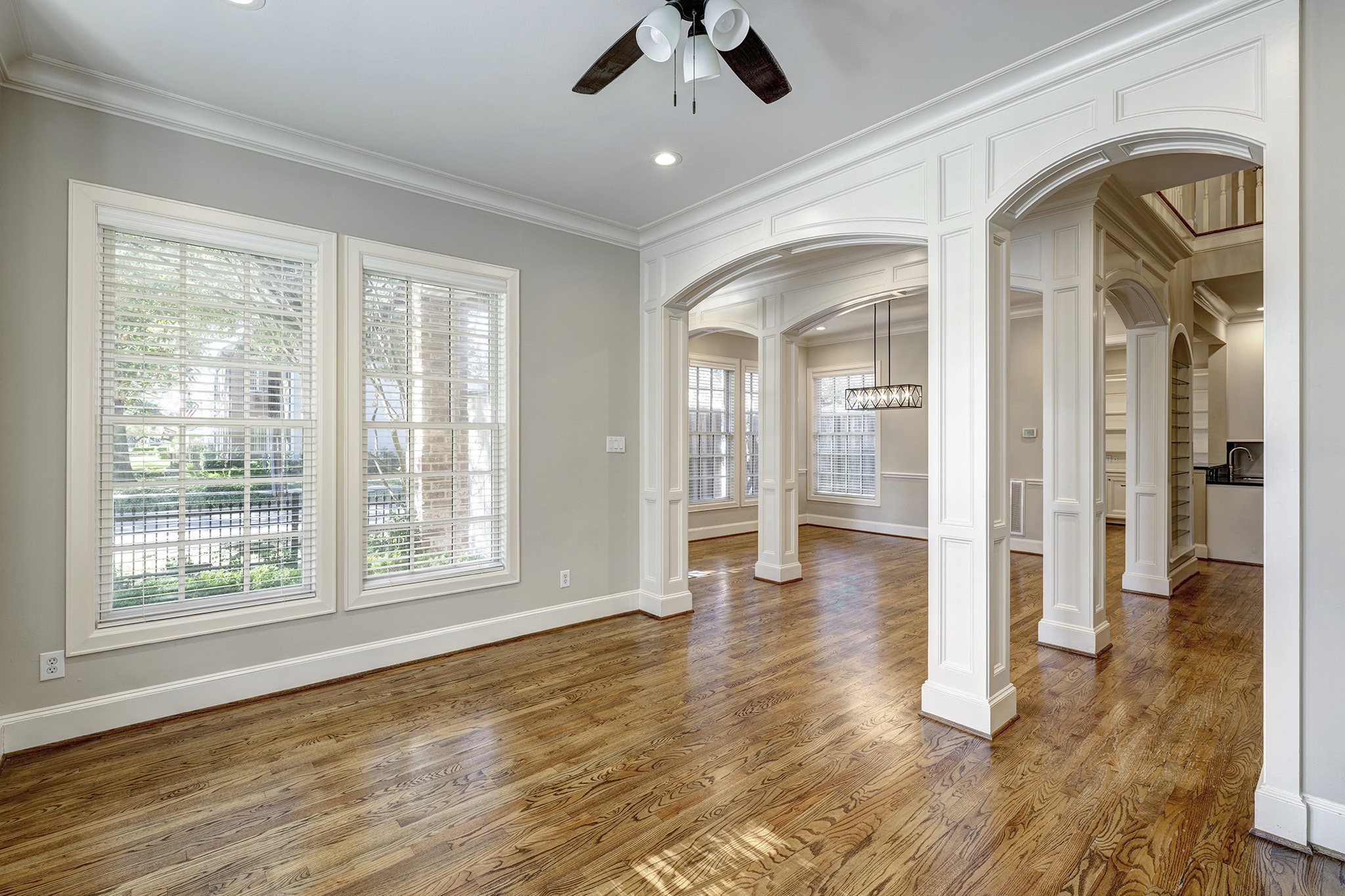 2740 Wroxton Road West University Place, TX 77005 - Photo 4 of 28 Living Room looking into Dining Room/Entry
