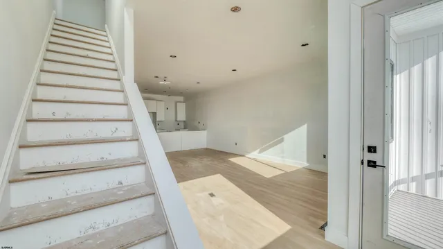 a view of an entryway with staircase