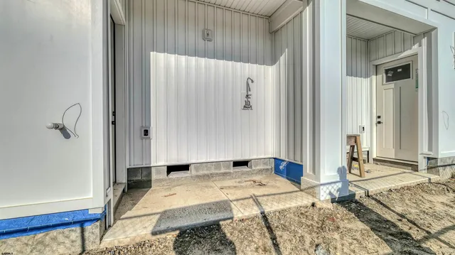 a front view of a building