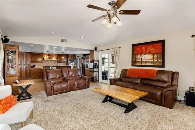 a workspace with furniture and a window