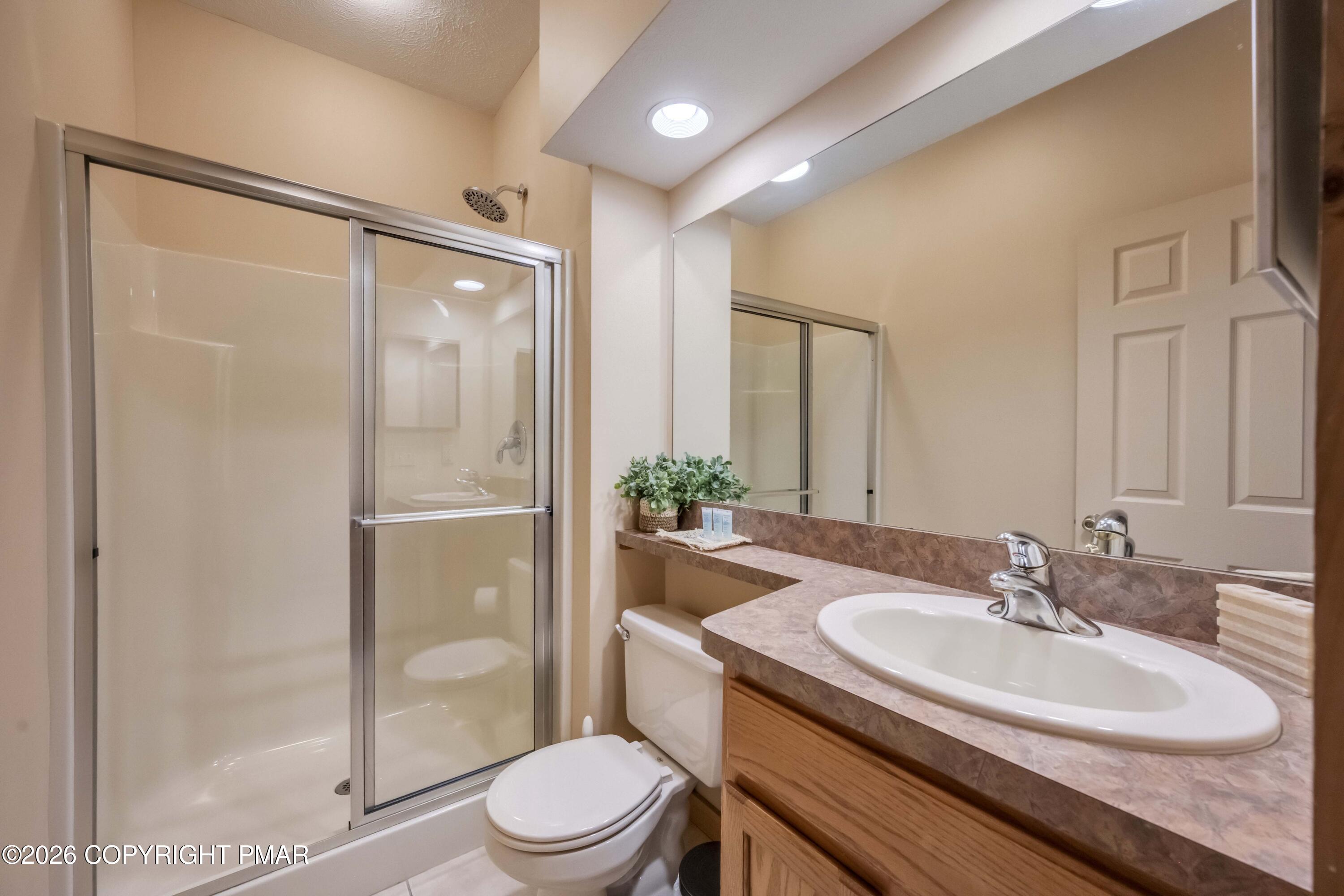 188 Upper Deer Valley Road Tannersville, PA 18372 - Photo 31 of 49 a bathroom with a sink a toilet and shower