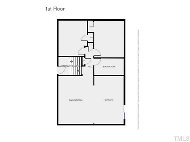 408 Latimer Road Raleigh, NC 27609 - Photo 23 of 24 Half a flight up from the foyer is the first floor.
