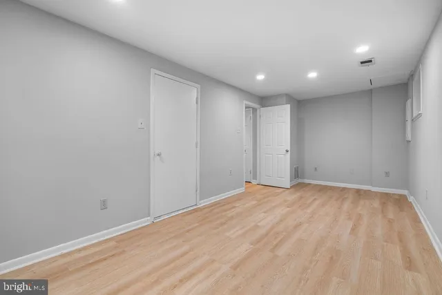 a view of an empty room