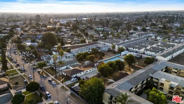 an aerial view of multiple house