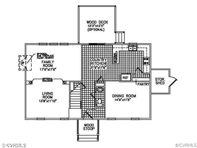 11446 Oakrise Road New Kent, VA 23124 - Photo 2 of 3 1st Floor Plan
