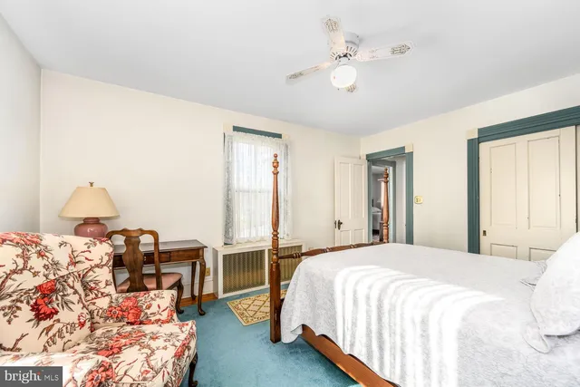 a backyard of a house with seating space