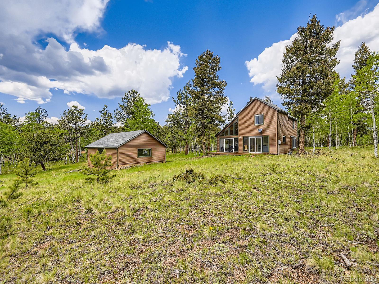 52 Branding Iron Lane Bailey, CO 80421 - Photo 27 of 29 a front view of a house with garden
