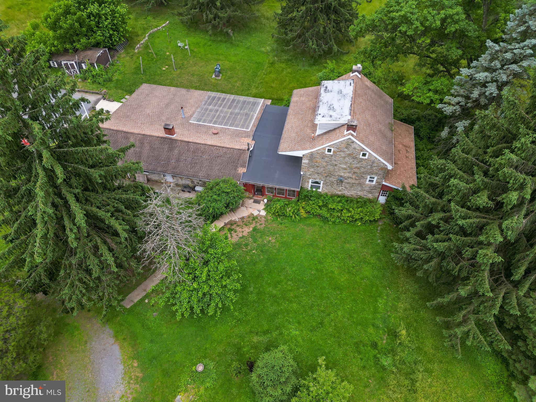 564 Blandon Road Fleetwood, PA 19522 - Photo 7 of 45 an aerial view of a house with a garden