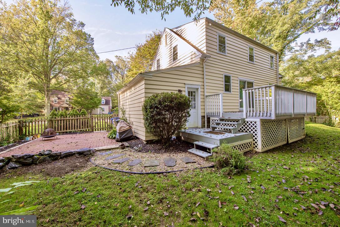 1 Forest Road Wayne, PA 19087 - Photo 34 of 38 Brick patio and deck for backyard living