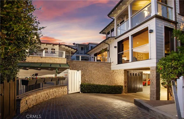 a view of a house with a patio