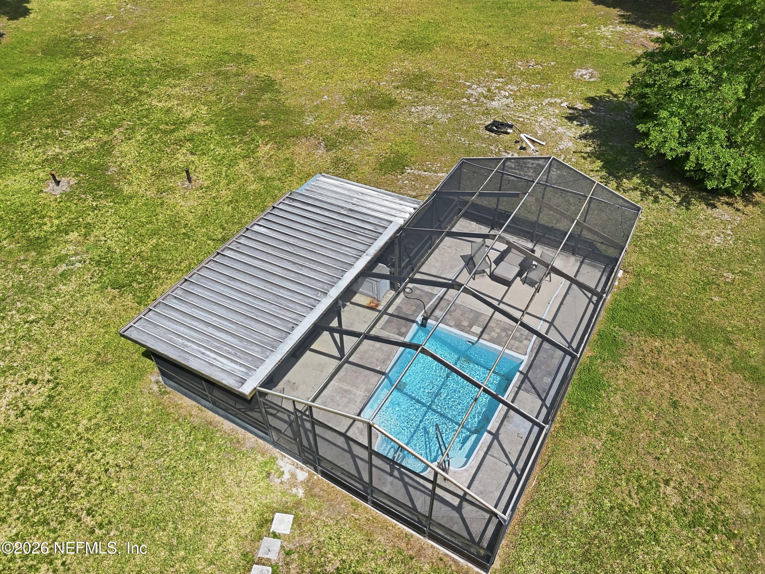 574 Hall Road Green Cove Springs, FL 32043 - Photo 55 of 60 Aerial of Pool and Lanai3
