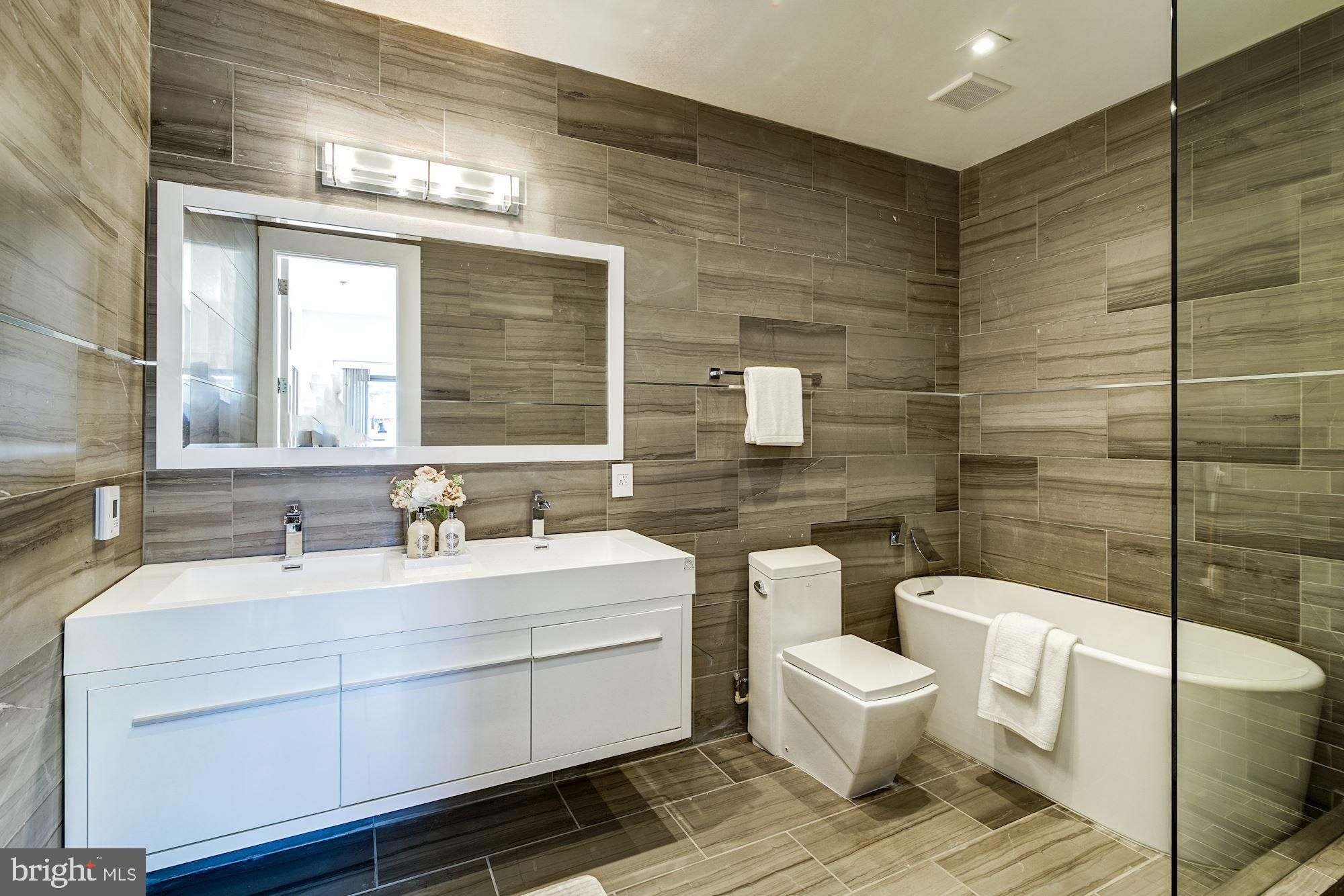2515 Ontario Road Northwest, Unit 2 Washington, DC 20009 - Photo 33 of 42 Master bathroom with heated flooring