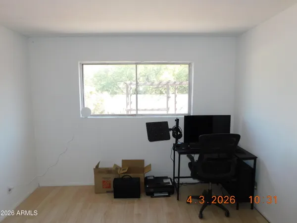 a view of a backyard of the house