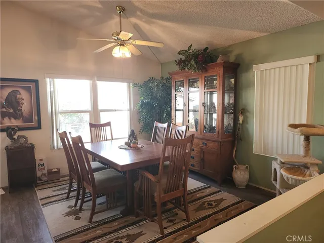 a view of a livingroom and dining room