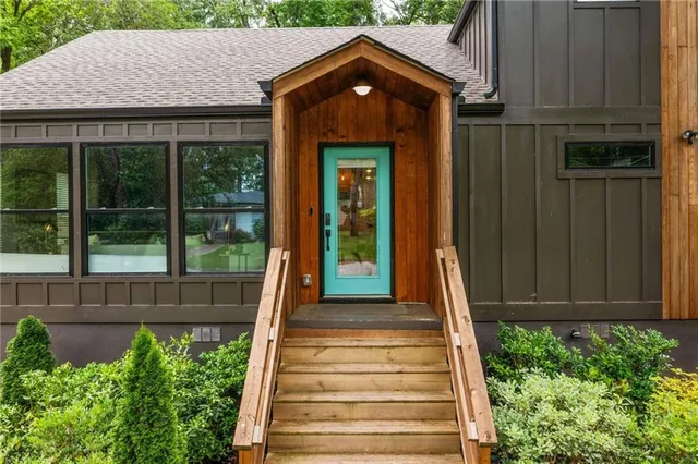 a front view of a house with a porch