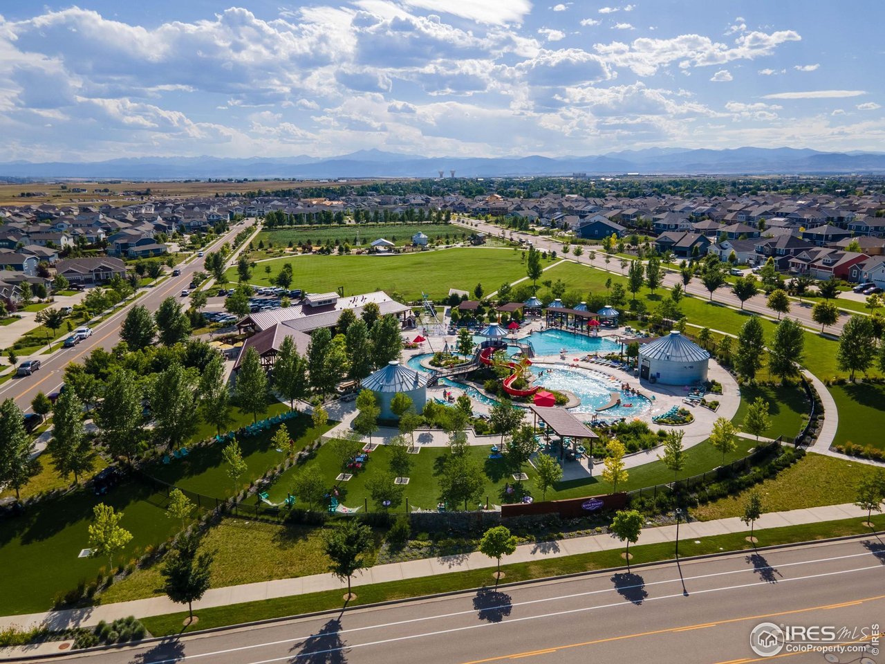 116 Cobble Court Windsor, CO 80550 - Photo 37 of 41 an aerial view of residential houses with outdoor space