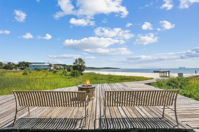 a view of lake and mountain