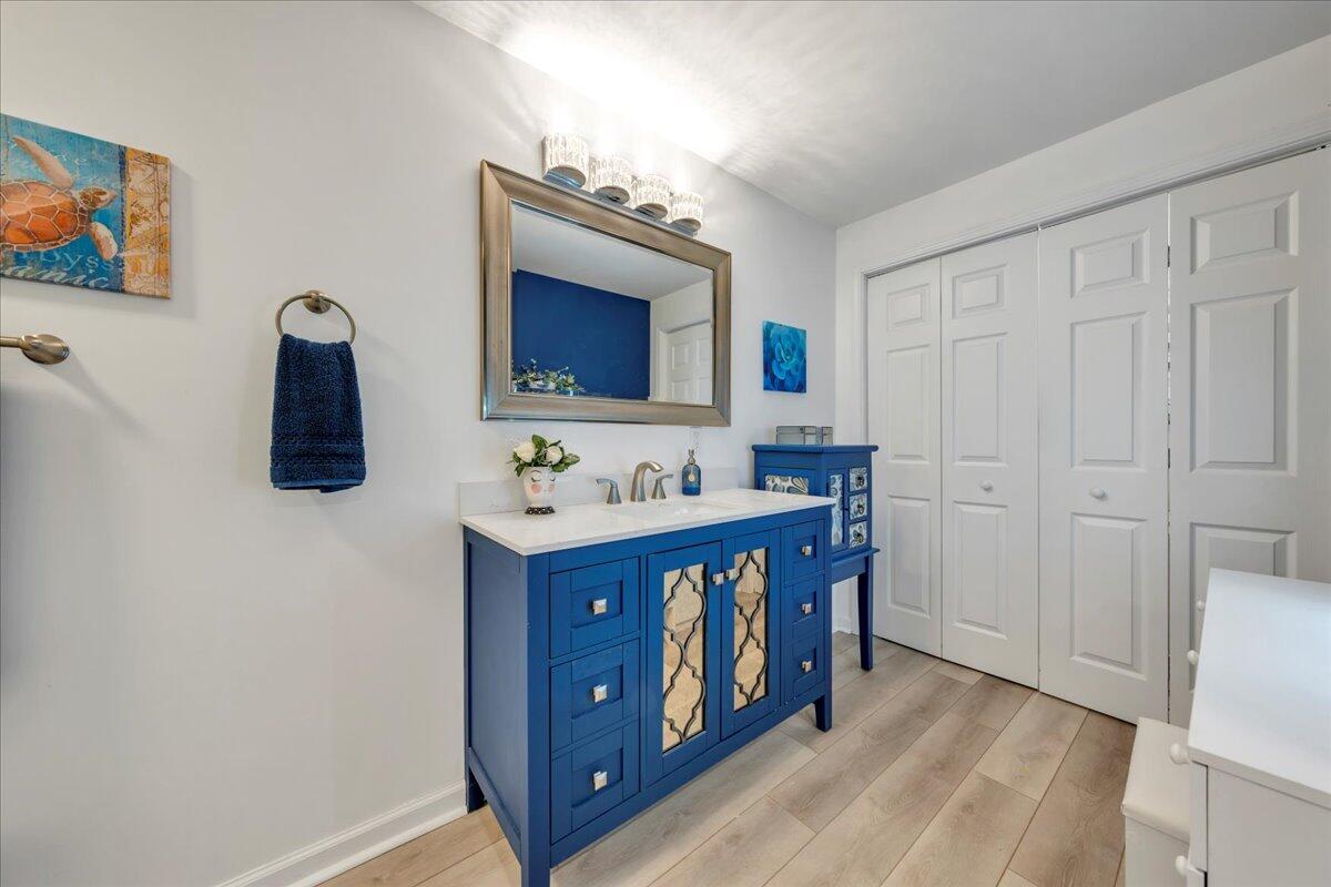 244 Cove Road Penhook, VA 24137 - Photo 47 of 88 a bathroom with a sink vanity and mirror