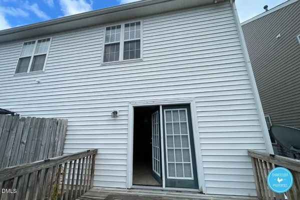 a view of a house with a door