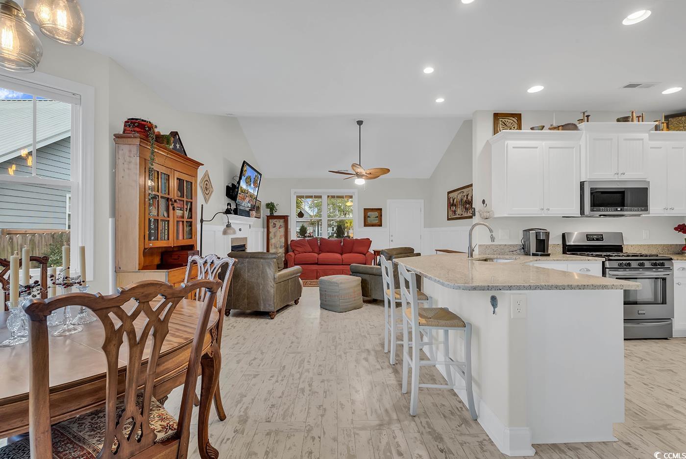 317 Goddard Lane Murrells Inlet, SC 29576 - Photo 12 of 40 Kitchen with ceiling fan, stainless steel applianc
