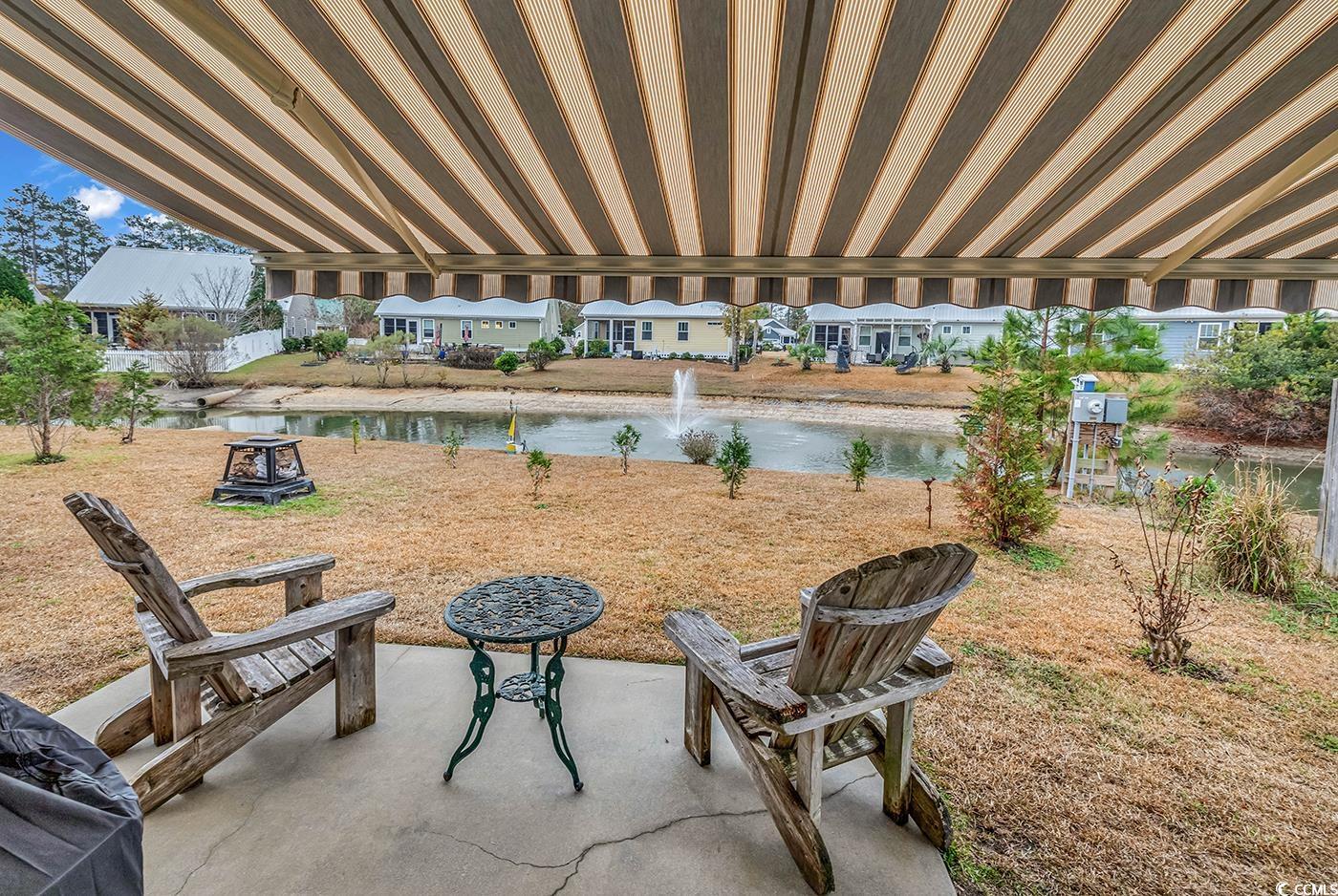 317 Goddard Lane Murrells Inlet, SC 29576 - Photo 30 of 40 View of patio with a water view