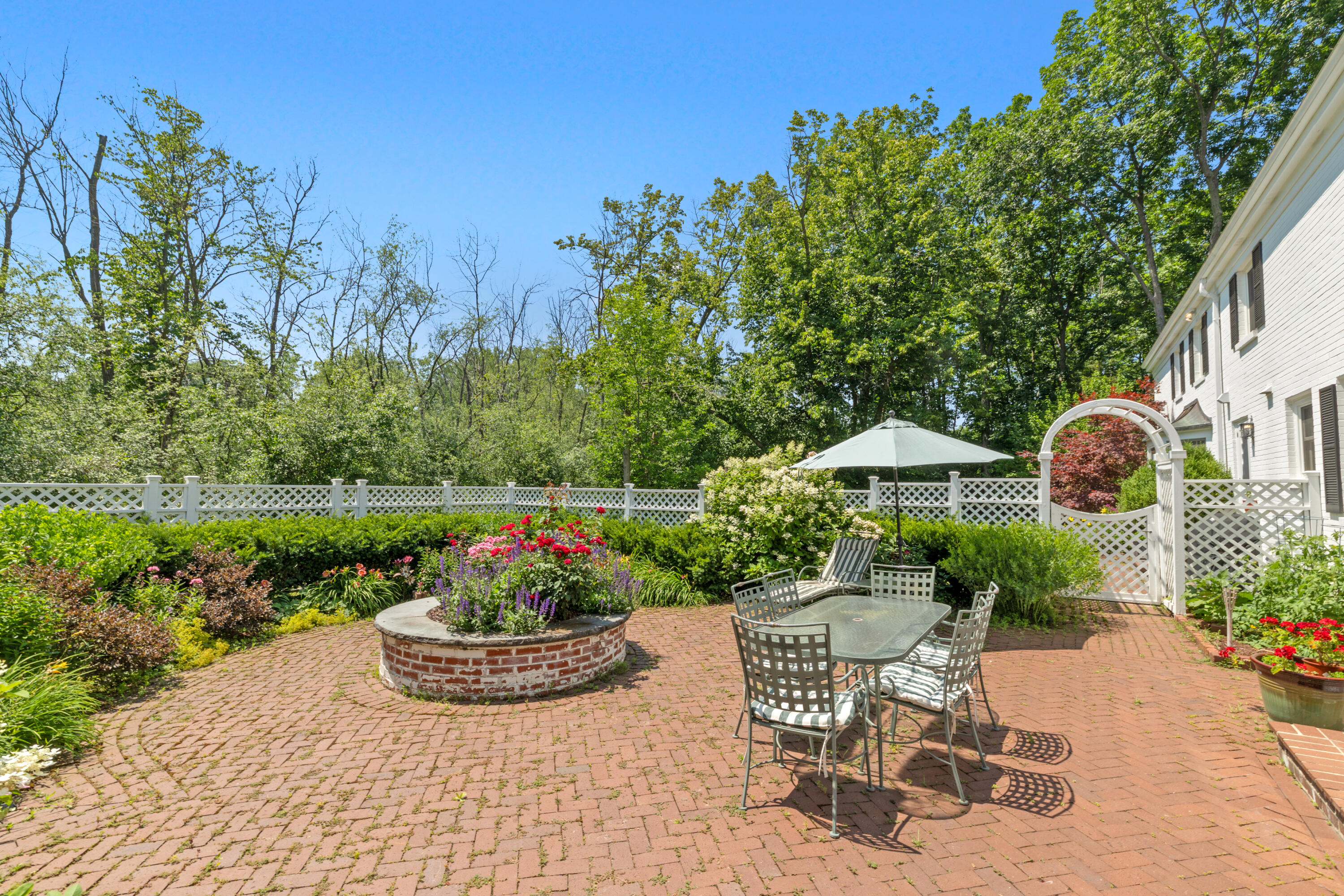 2305 West County Line Road River Hills, WI 53217 - Photo 31 of 41 Garden Sanctuary in Summer