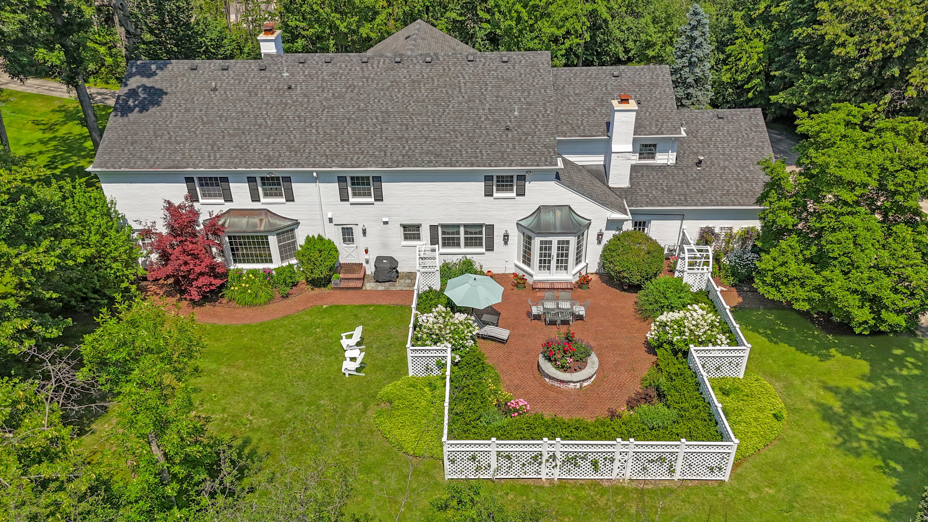 2305 West County Line Road River Hills, WI 53217 - Photo 39 of 41 Exterior of Home in Summer