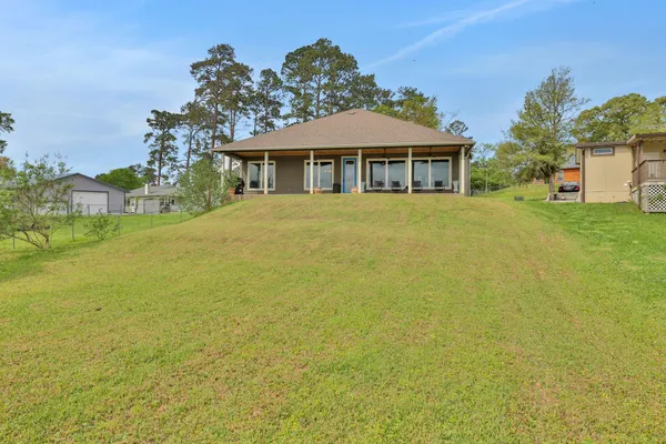 a view of an ocean and beach