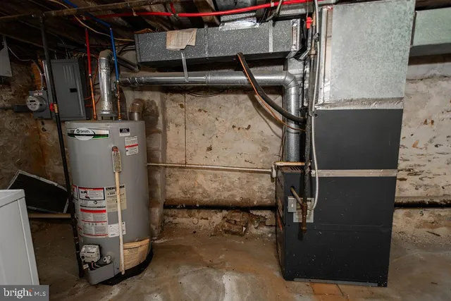 a view of water heater room