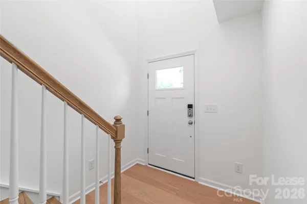 a view of entryway with stairs