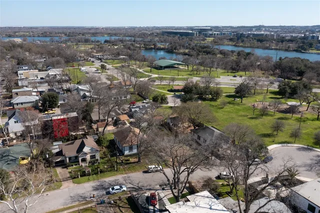 an aerial view of multiple house