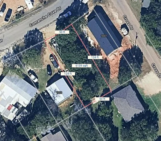 a aerial view of a house