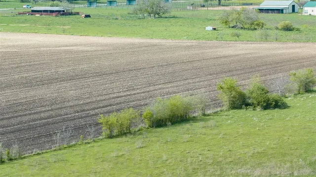 a view of a grassy field