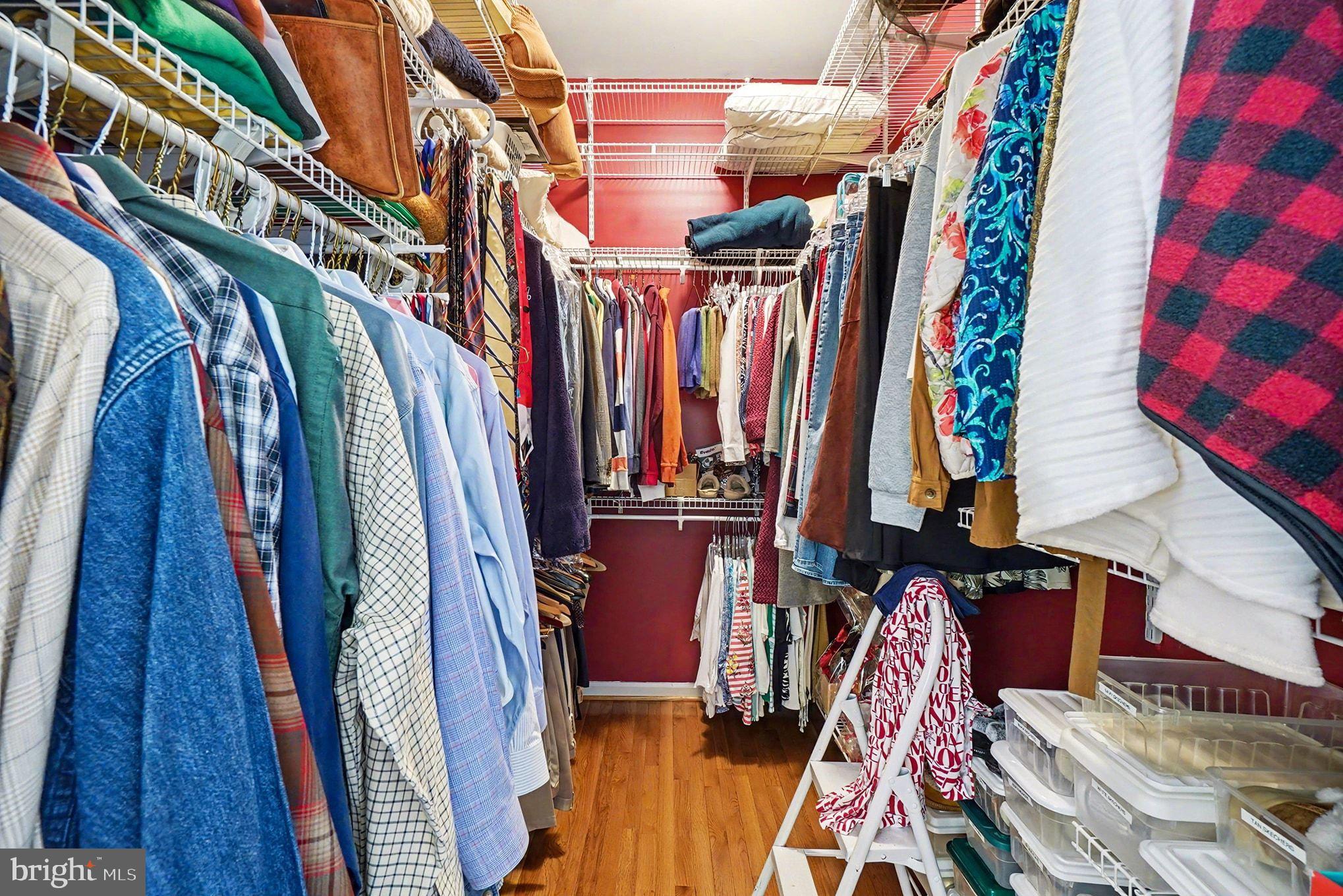 202 Pointe Way, Unit 202B Havre de Grace, MD 21078 - Photo 35 of 72 a view of walk in closet with clothes and shoes
