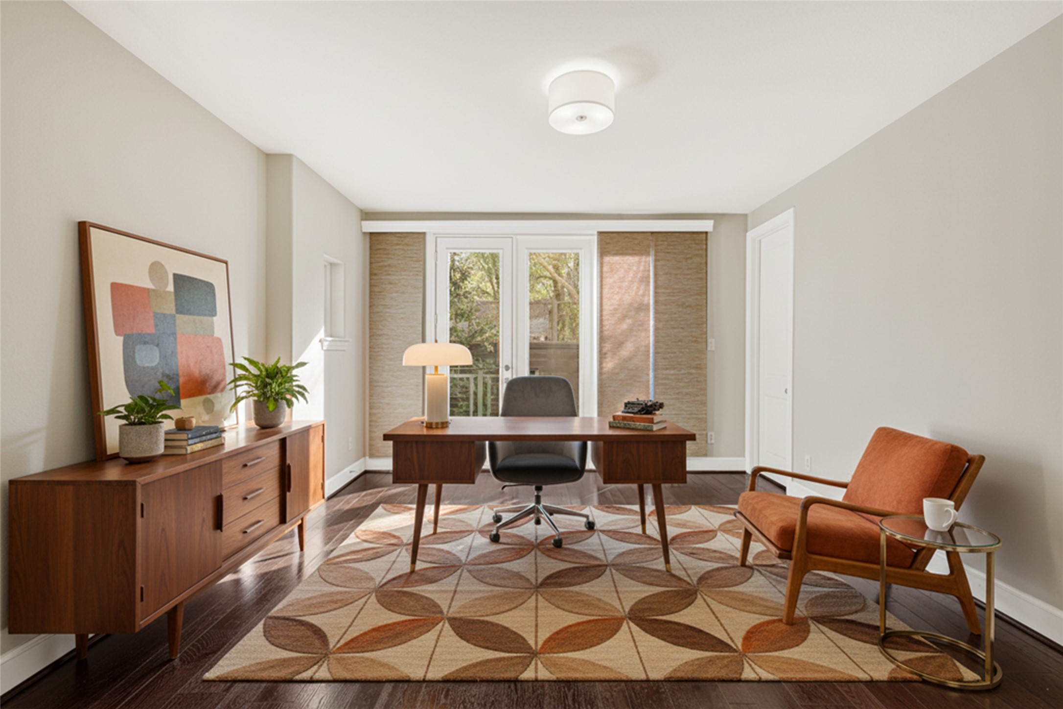 1750 West 23rd Street Houston, TX 77008 - Photo 8 of 31 Virtually Staged showing use of 1st floor space. Great for home office or bedroom.