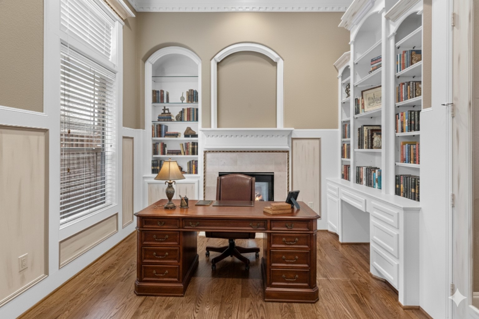 5411 Leopold Drive Houston, TX 77021 - Photo 14 of 50 a view of a workspace with furniture and a window