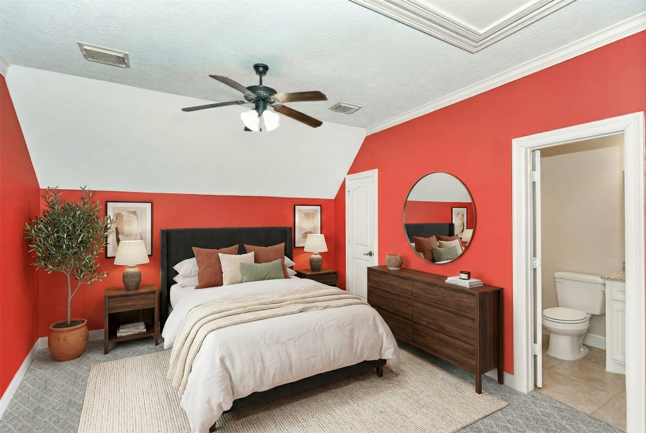 5411 Leopold Drive Houston, TX 77021 - Photo 35 of 50 a bedroom with a bed and a mirror