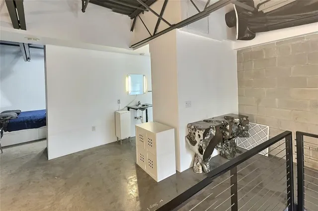 a view of a livingroom with furniture