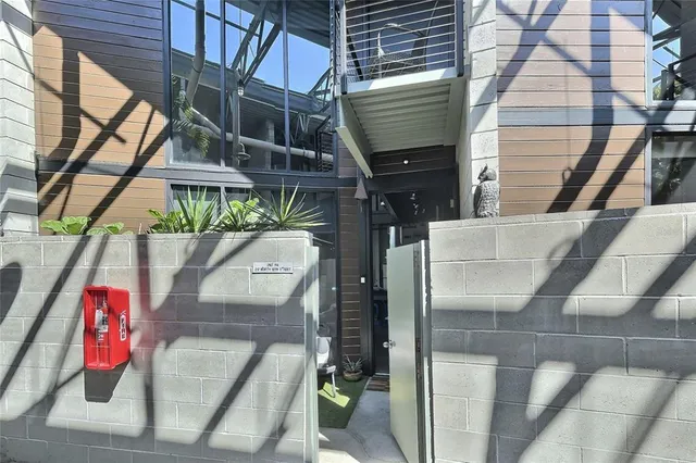 a room with furniture