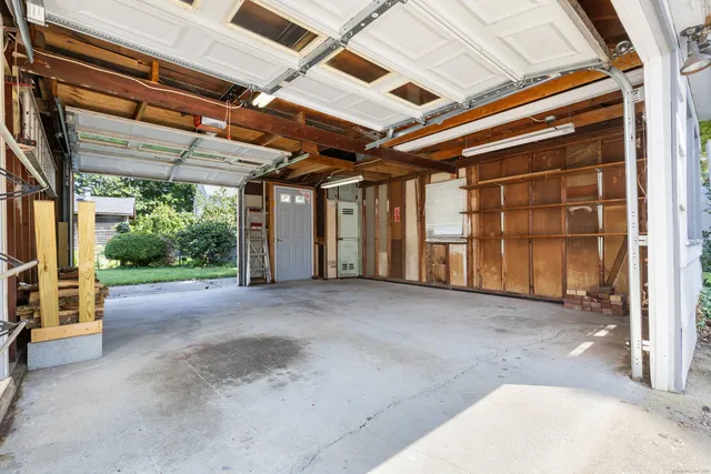 a view of an ocean beach and city