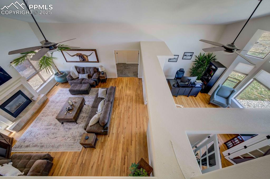 14650 Eastonville Road Elbert, CO 80106 - Photo 25 of 44 a living room with furniture and a flat screen tv