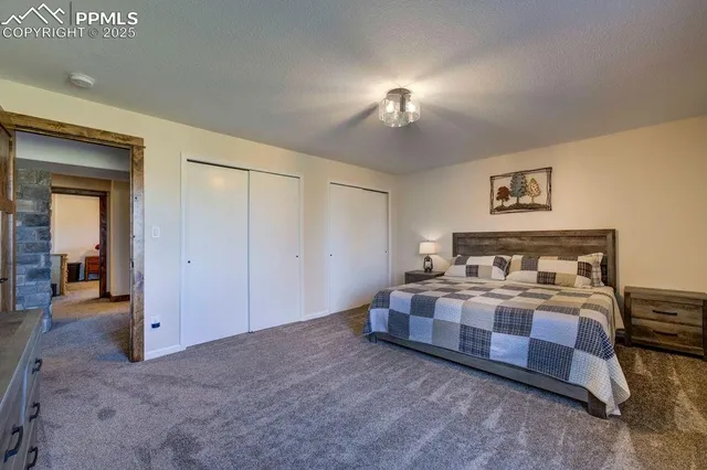 a room with a bed and a window